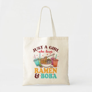Bara en flicka som Kärlek Ramen och Boba Anime Kaw Tygkasse