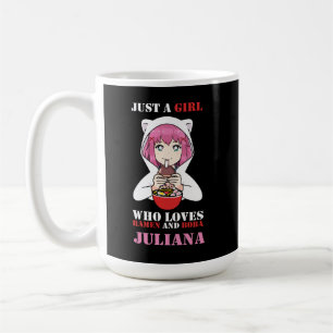 Bara en flicka som Kärlek Ramen och Boba Kaffemugg
