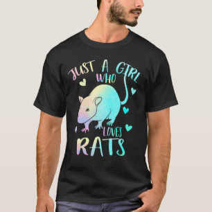 Bara en flicka som Kärlek Råttor ansåg att Cute Rå T Shirt