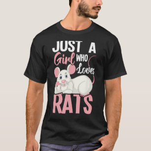 Bara en flicka som Kärlek Råttor - Råtta Whisperer T Shirt
