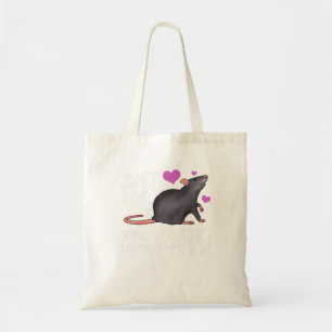 Bara en flicka som Kärlek Råttor Rodent Owner Kärl Tygkasse