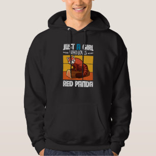 Bara en flicka som Kärlek Red P Hoodie
