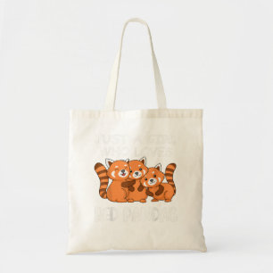 Bara en flicka som Kärlek Red Pandas Gift Women Ka Tygkasse