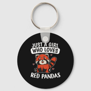Bara en flicka som Kärlek Red Pandas Red Panda Cos Nyckelring