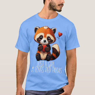 Bara en flicka som Kärlek Red Pandas Tee Women Gir