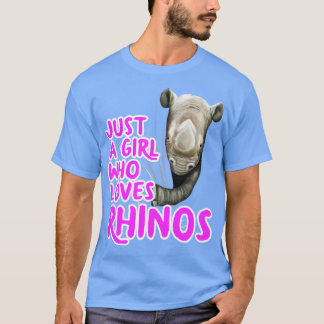 Bara en flicka som Kärlek Rhinos T Shirt