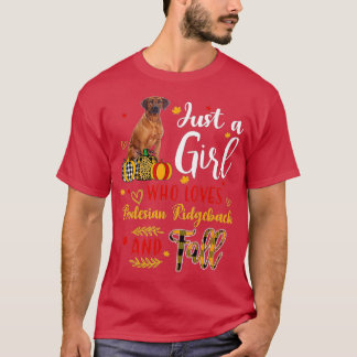 Bara en flicka som Kärlek Rhodesian Ridgeback och  T Shirt