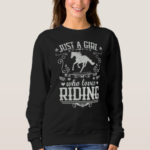 Bara en flicka som Kärlek Riding Horse Equestrian  T Shirt