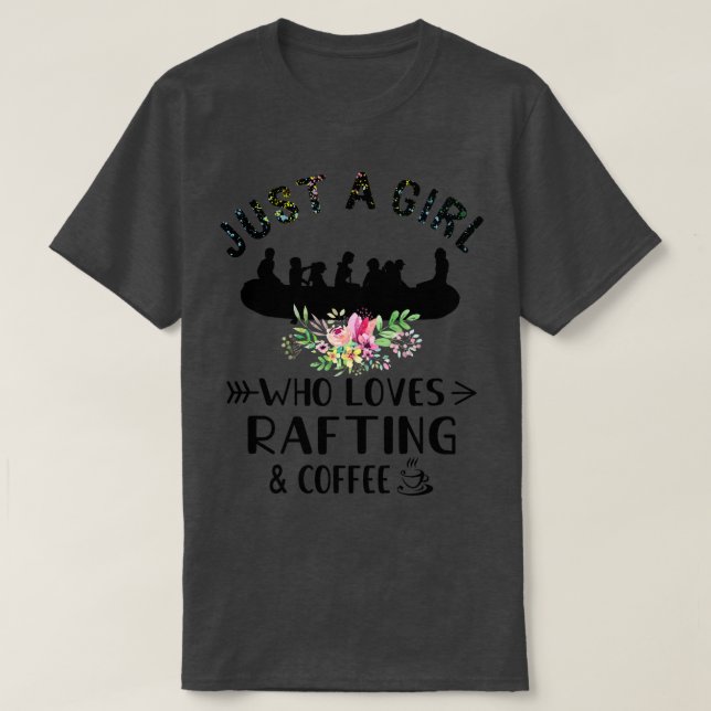 Bara en flicka som Kärlek roterar och kaffe T Shirt (Design framsida)