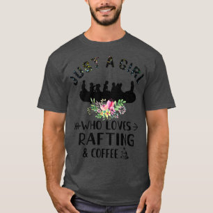 Bara en flicka som Kärlek roterar och kaffe T Shirt