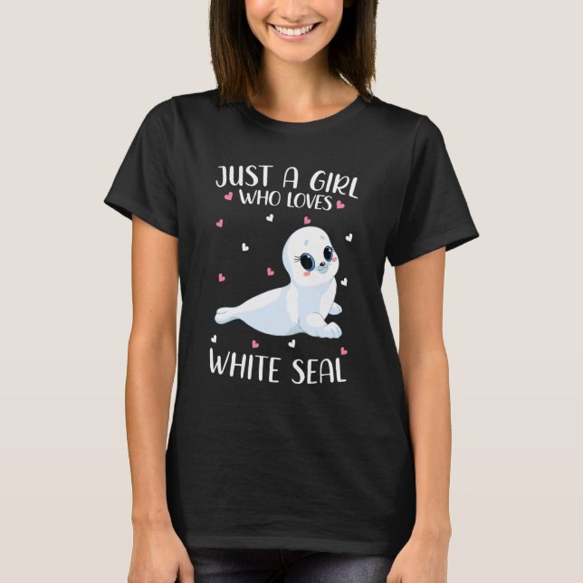 Bara en flicka som Kärlek Sälar Sälar T Shirt (Framsida)