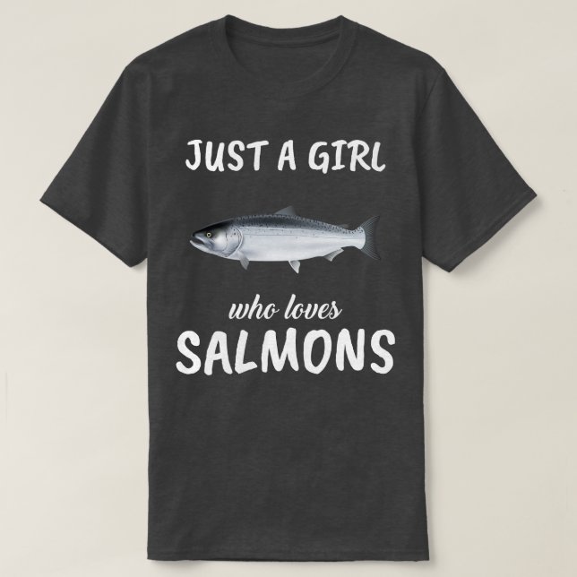 Bara en flicka som Kärlek Salmons T Shirt (Design framsida)