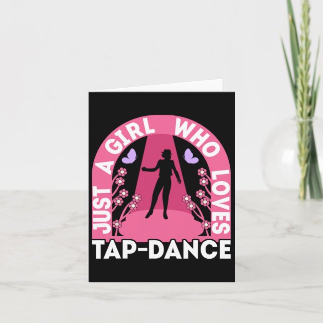 Bara en flicka som Kärlek sätter på Dance Outfit D Kort (Framsida)