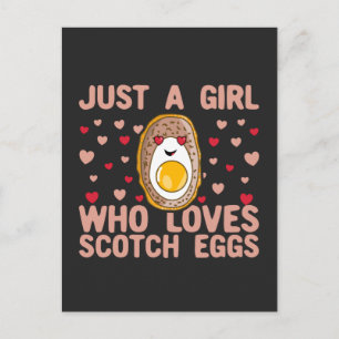 Bara en flicka som Kärlek Scotch Eggs Vykort
