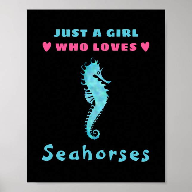 Bara en flicka som kärlek Seahorse Poster (Framsidan)