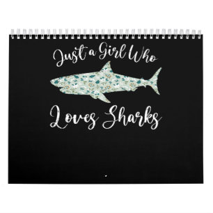 Bara en flicka som Kärlek Sharks - ger havshajen Kalender