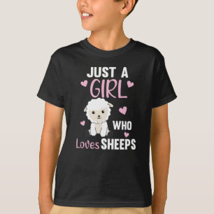 Bara en flicka som Kärlek Sheeps - Svettfår T Shirt