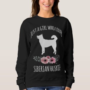 Bara en flicka som Kärlek Siberian husky Siberian T Shirt