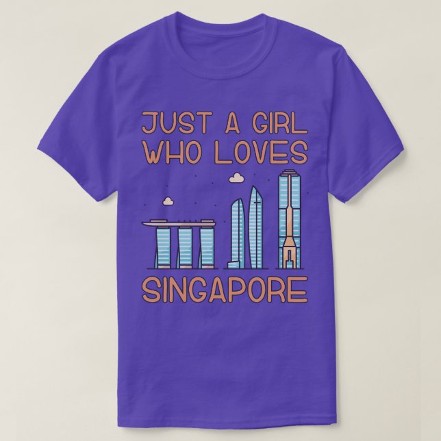 Bara en flicka som Kärlek Singapore T Shirt (Design framsida)