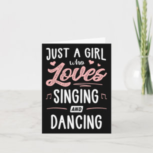 Bara en flicka som Kärlek sjunger och dansar idag Kort