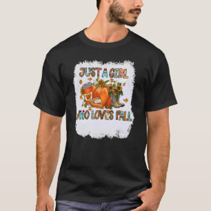 Bara en flicka som Kärlek sjunker för att pumpkin  T Shirt
