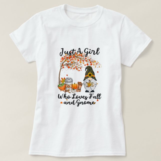 Bara en flicka som Kärlek sjunker och får Thanksgi T Shirt (Design framsida)