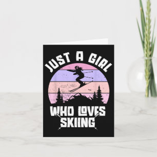 Bara en flicka som Kärlek Skickar Roligt Winter Sp Kort
