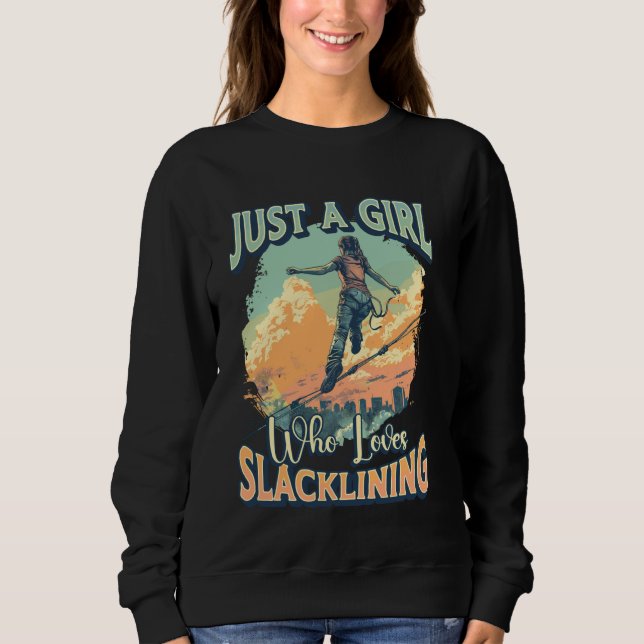 Bara en flicka som Kärlek slackling T Shirt (Framsida)