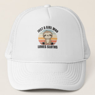 Bara en flicka som Kärlek Sloth's Cute Animals Vin Keps