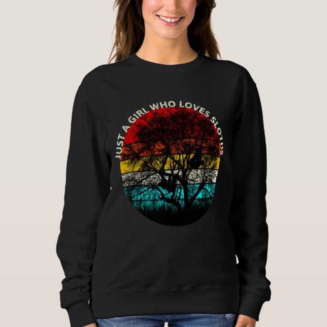 Bara en flicka som Kärlek Sloths Passande Scoop 39 T Shirt (Framsida)