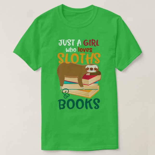 Bara en flicka som Kärlek slottar och Bokar läser T Shirt (Design framsida)