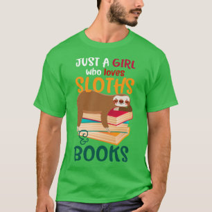 Bara en flicka som Kärlek slottar och Bokar läser T Shirt
