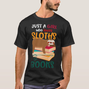Bara en flicka som Kärlek slottar och Bokar läser T Shirt