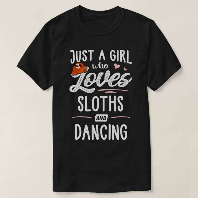 Bara en flicka som Kärlek slottar och dansar gift- T Shirt (Design framsida)