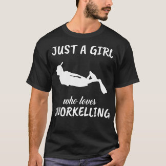 Bara en flicka som Kärlek Snorkeling T Shirt