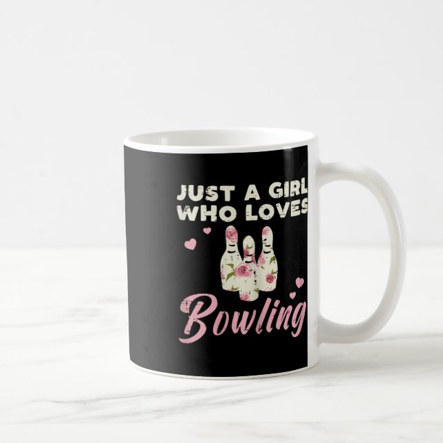 Bara en flicka som Kärlek spelar Bowlareare kvinno Kaffemugg (Höger)