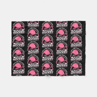 Bara en flicka som Kärlek spelar Hockey Fält Hocke Fleecefilt