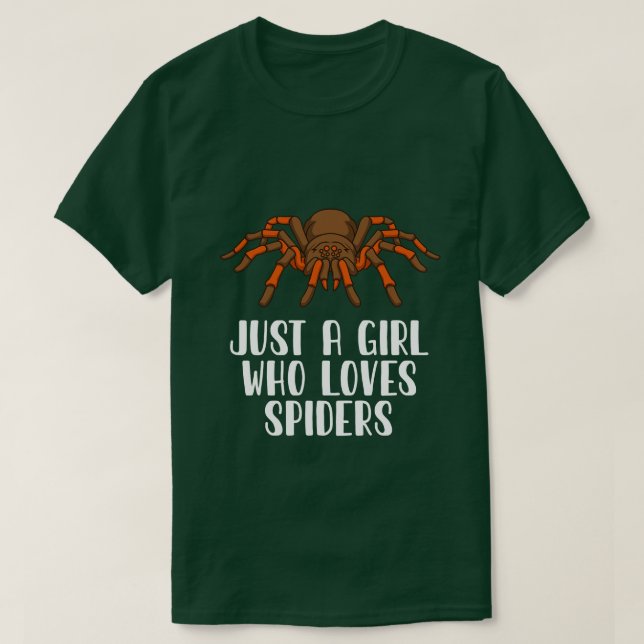 Bara en flicka som Kärlek Spiders T Shirt (Design framsida)