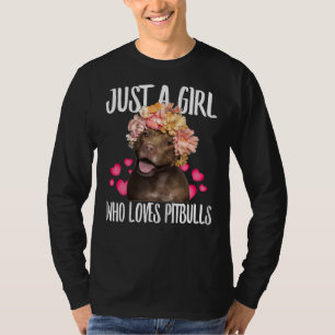 Bara en flicka som Kärlek spottar bullarna Hund Kä T Shirt