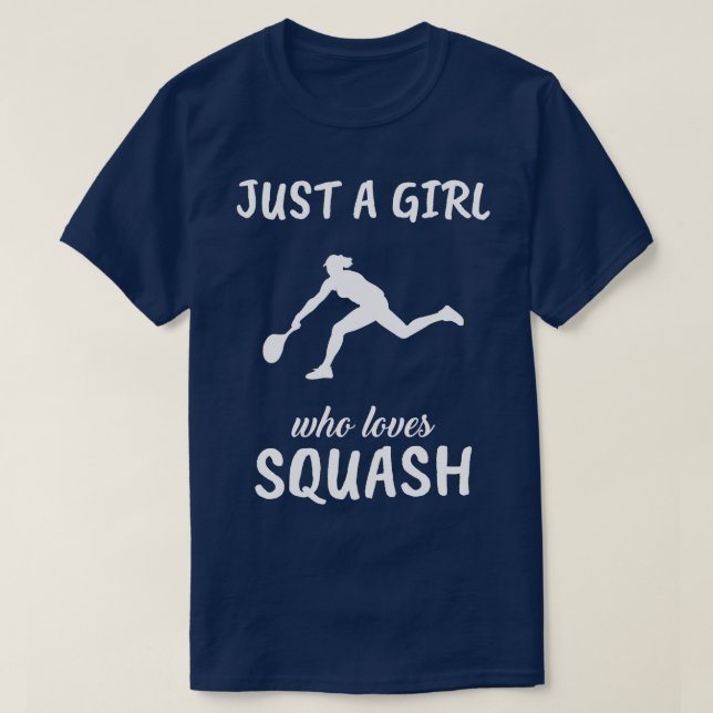 Bara en flicka som Kärlek Squash T Shirt (Design framsida)