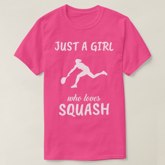 Bara en flicka som Kärlek Squash T Shirt (Design framsida)