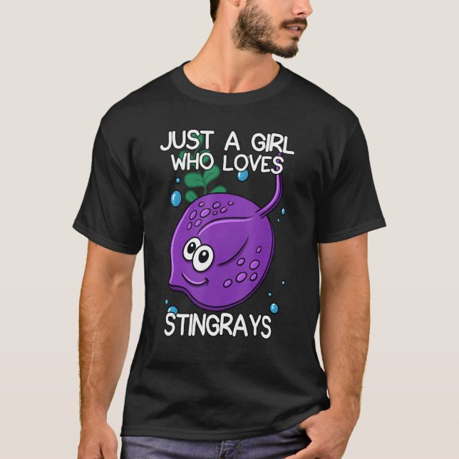 Bara en flicka som Kärlek Stingray citerar Stingra T Shirt (Framsida)