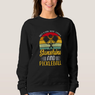Bara en flicka som Kärlek Sunshine och Pickleball T Shirt