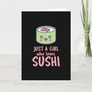 Bara en flicka som Kärlek Sushi Kort