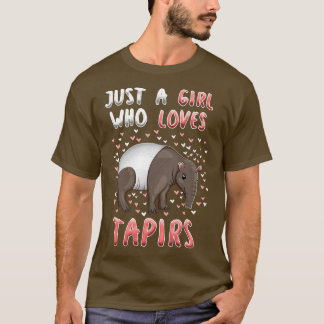 Bara en flicka som Kärlek Tapirs T Shirt