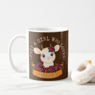 Bara en flicka som kärlek tar med sig lantbrukare kaffemugg