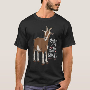 Bara en flicka som Kärlek tar på sig matburna djur T Shirt