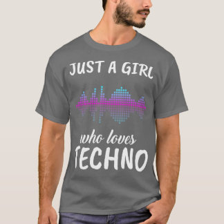Bara en flicka som Kärlek Techno T Shirt