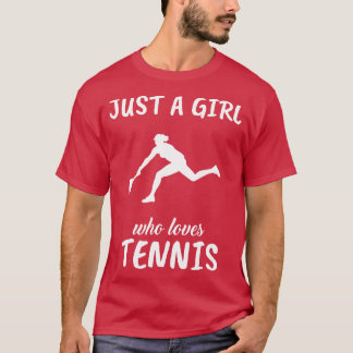 Bara en flicka som Kärlek tennis T Shirt