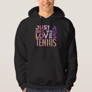 Bara en flicka som Kärlek tennis tennis Player Spo Hoodie